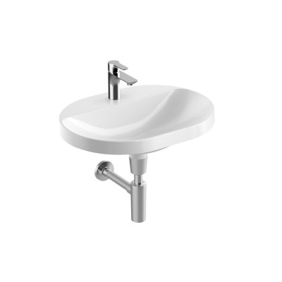 Koło Variform umywalka wpuszczana w blat 60x45 cm 500.734.01.6