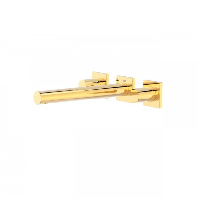 Tres Project Tres bateria kuchenna ścienna wylewka 206 mm złota 21175201OR