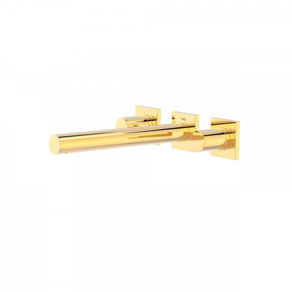 Tres Project Tres bateria kuchenna ścienna wylewka 206 mm złota 21175201OR