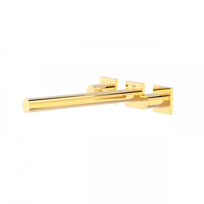 Tres Project Tres bateria kuchenna ścienna wylewka 247 mm złota 21175301OR