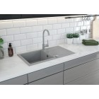 Deante Milin Bateria zlewozmywakowa stojąca szara z wylewką U