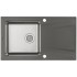 Deante Prime Zlewozmywak granitowo-stalowy 1-komorowy z ociekaczem - antracyt