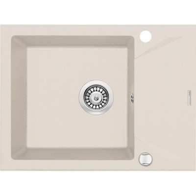 Deante Evora Zlewozmywak 1-komorowy z krótkim ociekaczem - beż
