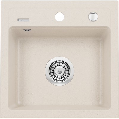 Deante Zorba Zlewozmywak 1-komorowy bez ociekacza - beż