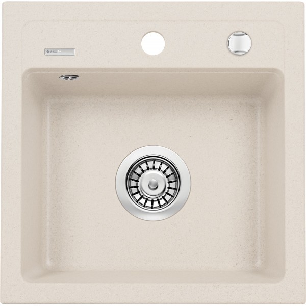 Deante Zorba Zlewozmywak 1-komorowy bez ociekacza - beż