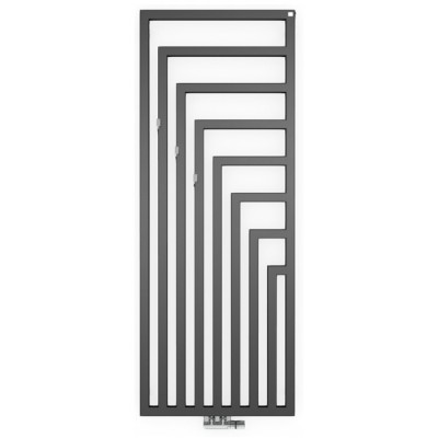 Terma Angus V grzejnik łazienkowy 130x44 cm Metallic Black WGANG130044KMBCZX