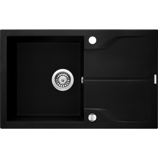 Deante Andante Zlewozmywak 1-komorowy z ociekaczem - nero