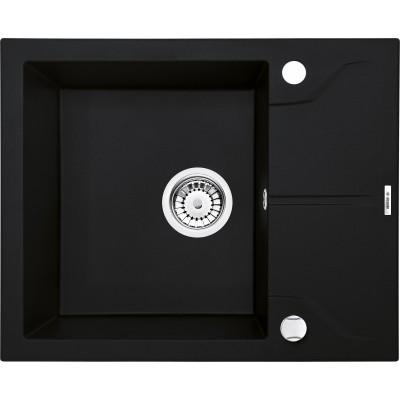 Deante Andante Zlewozmywak 1-komorowy z krótkim ociekaczem - nero