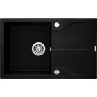 Deante Andante Flush Zlewozmywak 1-komorowy z ociekaczem - nero