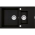 Deante Andante Zlewozmywak 1,5-komorowy z ociekaczem - nero