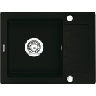 Deante Zorba Zlewozmywak 1-komorowy z krótkim ociekaczem - nero