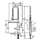 Franke Ono bateria kuchenna chrom 115.0307.905
