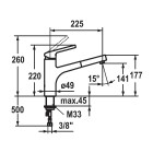 Franke Luna E pull-out bateria kuchenna chrom 115.0457.316