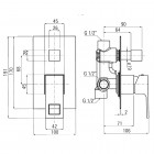 Deante Anemon Komplet podtynkowy 