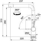 Franke Active Plus SM bateria kuchenna czarny mat 115.0524.888