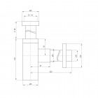 Deante syfon okrągły NHC 031K