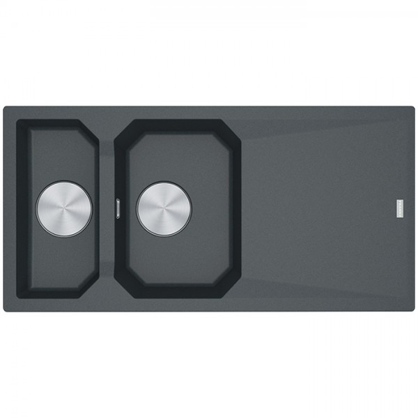 Franke FX FXG 661 zlewozmywak 100x50 cm odwracalny Fragranit+ grafitowy 114.0528.780