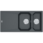 Franke FX FXG 661 zlewozmywak 100x50 cm odwracalny Fragranit+ grafitowy 114.0528.780