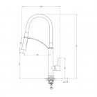 Deante Gerbera bateria zlewozmywakowa chrom/czarny BGB B720