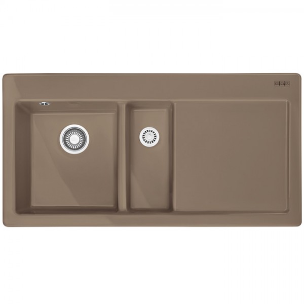 Franke Mythos MTK 651-100 zlewozmywak ceramiczny 100x51 cm komora z lewej cappuccino 124.0379.865