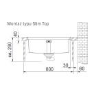 Franke Centinox CEX 210/610-50 zlewozmywak stalowy 55,5x46,5 cm jedwab 127.0187.266