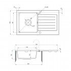 Deante Zorba zlewozmywak 1-komorowy z ociekaczem z baterią stojącą ZQZV7113