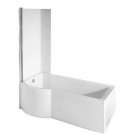 Besco Inspiro kabino-wanna 150x70 cm lewa z parawanem 1-skrzydłowym WAI-150-NLE