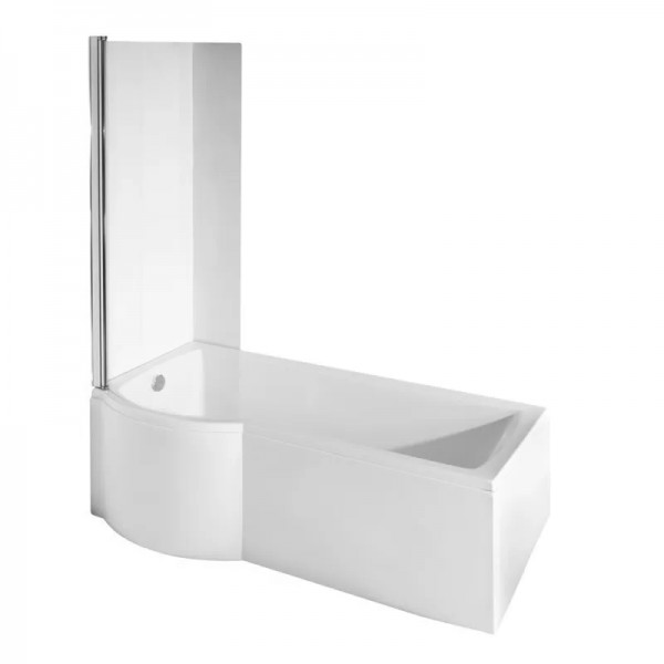 Besco Inspiro kabino-wanna lewa 170x70 cm z parawanem 1-skrzydłowym WAI-170-NLE