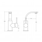 Besco Decco II bateria umywalkowa chrom BU-DII-CH