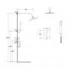 Besco Decco / Illusion II zestaw prysznicowy czarny mat BP-DIII-CZ