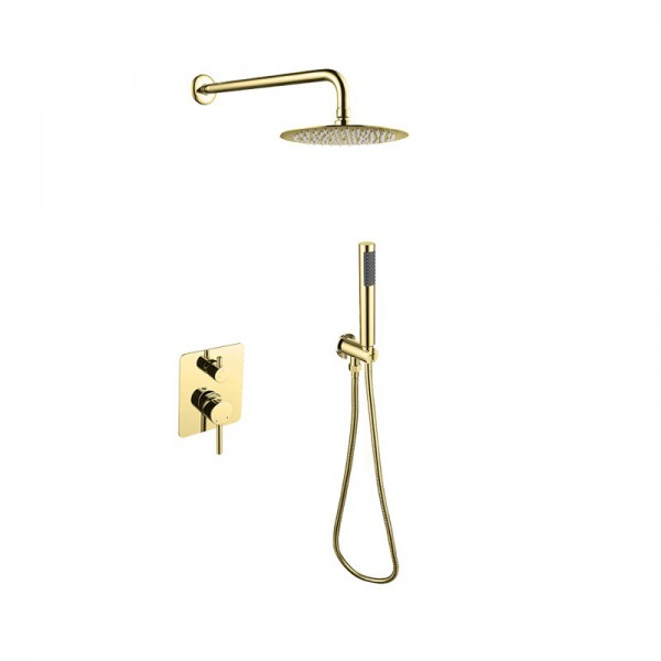 Besco Decco / Illusion II zestaw prysznicowy złoty BP-DIII-ZL