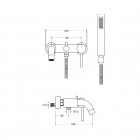 Besco Illusion bateria wannowa chrom BW-IS-CH