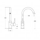 Besco Illusion bateria umywalkowa chrom BU-II-CH 