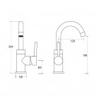 Besco Illusion II bateria umywalkowa czarny mat BU-III-CZ