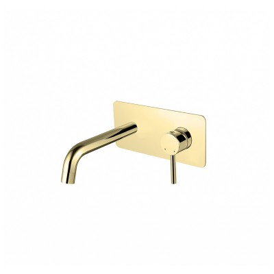 Besco Illusion bateria umywalkowa podtynkowa złota BU-IS-ZL