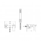 Besco Modern / Varium bateria wannowa czarny mat BW-MVS-CZ