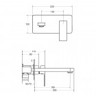 Besco Modern / Varium bateria umywalkowa podtynkowa chrom BU-MVS-CH