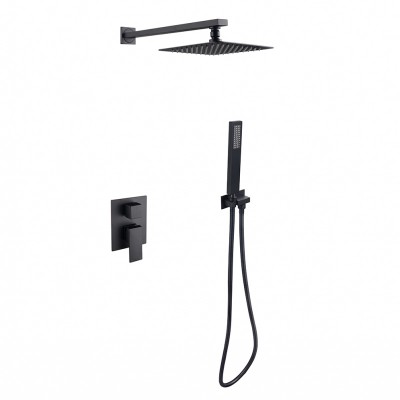 Besco Modern / Varium zestaw prysznicowy czarny mat BP-MVI-CZ