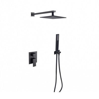 Besco Modern / Varium zestaw prysznicowy czarny mat BP-MVII-CZ