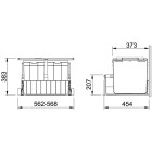 Franke Sorter 300-60 Trio sortownik na 3 rodzaje odpadów 121.0150.146
