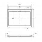 Besco Axim Ultraslim brodzik prostokątny 100x90 cm BAX-109-P