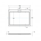 Besco Axim Ultraslim brodzik prostokątny 120x90 cm BAX-129-P