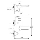 Kohlman Texen bateria wannowa QW110T