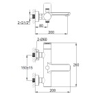 Kohlman Wexpo bateria wannowa QW110W