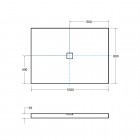 Besco Nox Ulstraslim brodzik prostokątny 100x80 BMN100-80-BB