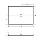 Besco Nox Ulstraslim brodzik prostokątny 100x80 BMN100-80-BB