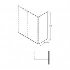 Besco Duo Slide II panel boczny 70 cm PDS-II-70