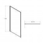 Besco Enzo parawan nawannowy 70x140 cm PEB-1S