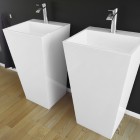 Besco Vera umywalka wolnostojąca 40x50 cm biała UMD-V-WO