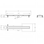 Besco Virgo Basic odpływ liniowy 60 cm OL-60-VB